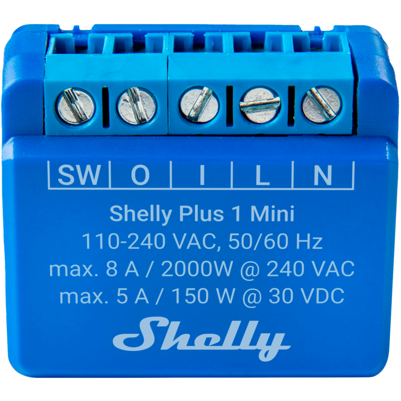 Shelly 1 Mini Gen3 Relais, blau