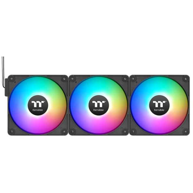 Thermaltake CT120 EX ARGB Sync PC Cooling Fan Gehäuselüfter, schwarz, 3er Pack