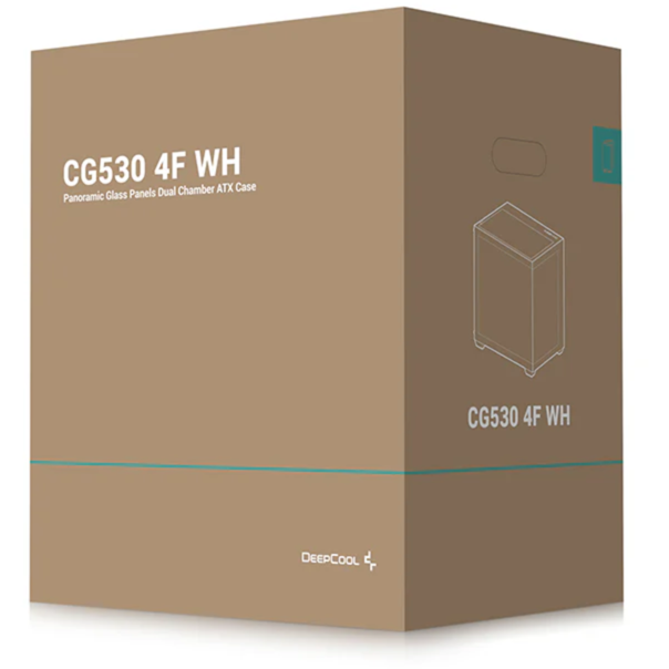 DeepCool CG530 4F Tower-Gehäuse, weiß, Tempered Glass x 2