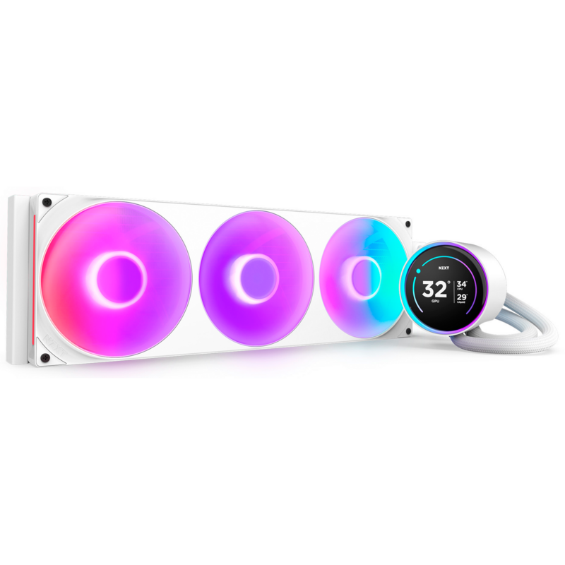 NZXT Kraken Elite 420 RGB 420 mm Wasserkühlung, weiß
