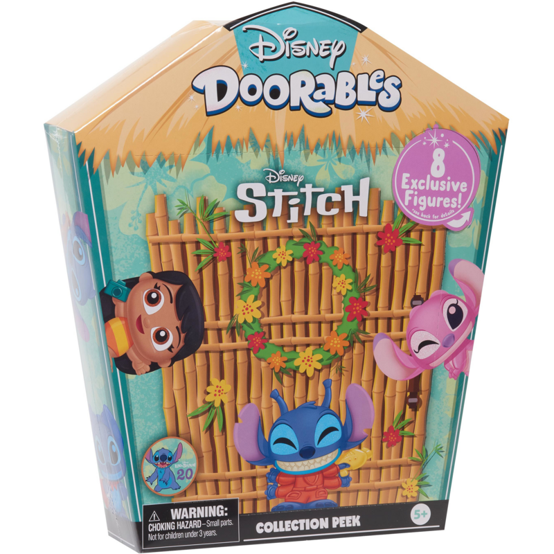 Just Play Disney Doorables Stitch Sammelfiguren Box mit 8 exklusiven Figuren