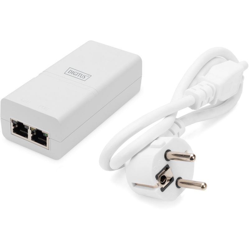 Digitus Gigabit Active 802.3at PoE Midspan PoE-Injektor, weiß