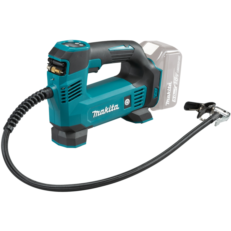 Makita Akku-Kompressor DMP180Z, 18Volt Luftpumpe, blau/schwarz, ohne Akku und