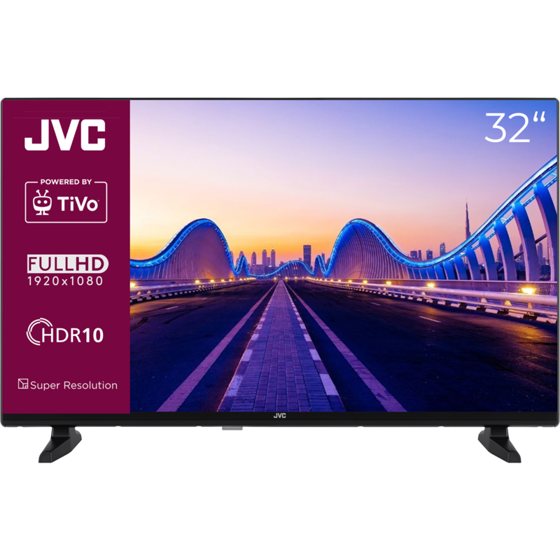 JVC LT-32VF5356 LED-Fernseher, schwarz, FullHD, Triple Tuner, Smart TV, TiVo