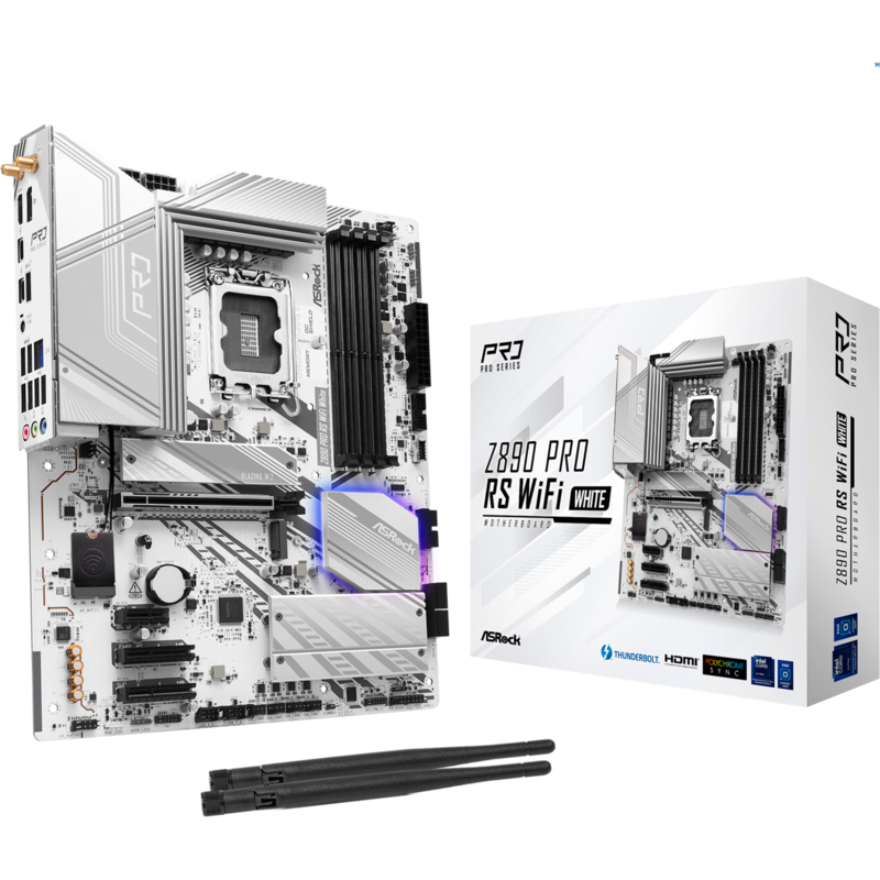 ASRock Z890 Pro RS WiFi White Mainboard, weiß