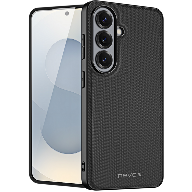 Nevox StyleShell NYLO Handyhülle, schwarz, Samsung Galaxy S26