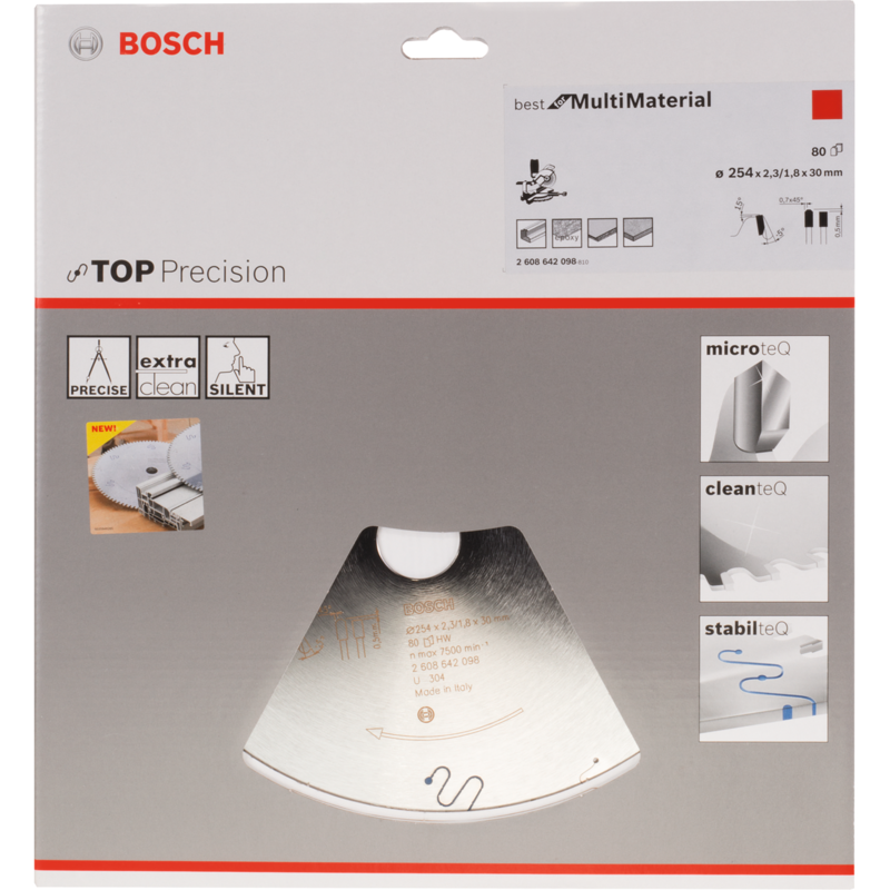Bosch Professional Kreissägeblatt Best for Multi Material, Ø 254mm, 80Z