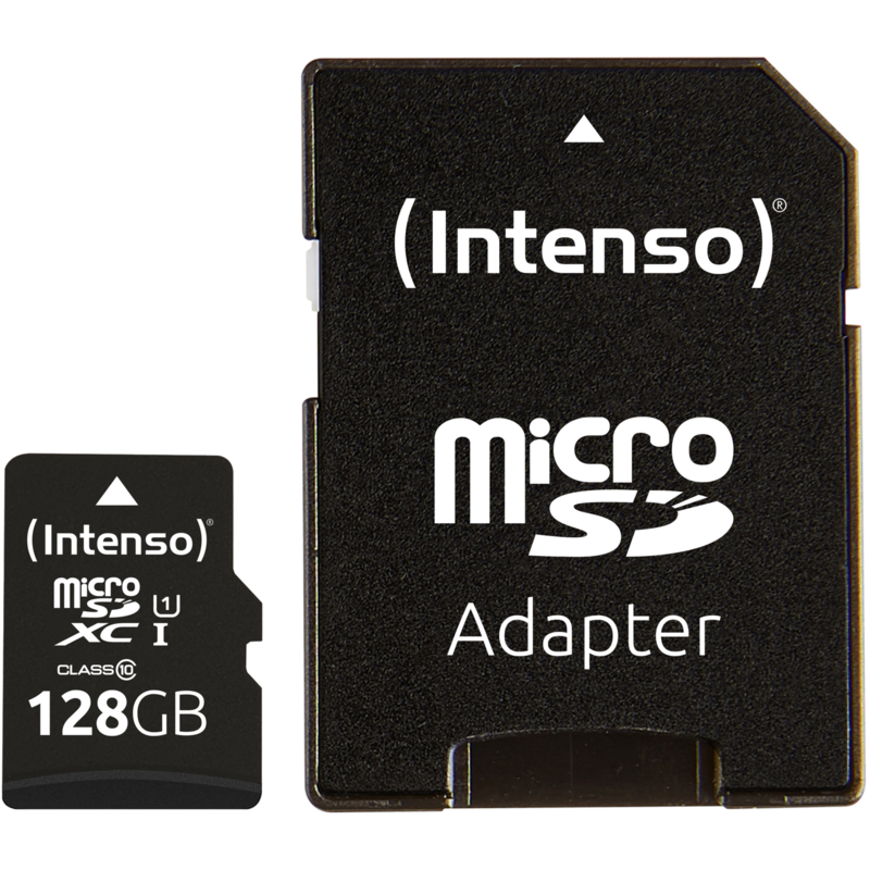Intenso UHS-I Performance 128 GB microSDXC Speicherkarte, schwarz, UHS-I U1