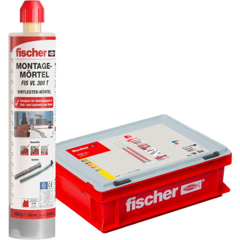 fischer Vorteils-Box Injektionsmörtel FIS VL 300 T HWK K Mörtel, grau, 10