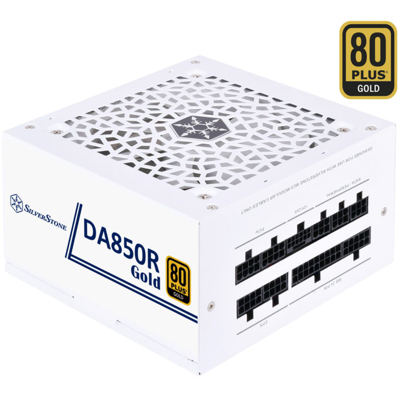 SilverStone SST-DA850R-GMA-WWW PC-Netzteil, weiß, 1x 12-Pin ATX3.0, 4x PCIe