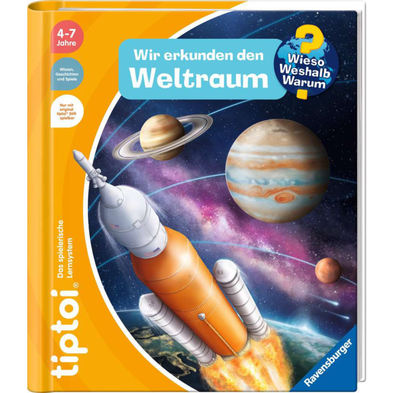 Ravensburger tiptoi Wieso? Weshalb? Warum? Wir erkunden den Weltraum Lernbuch