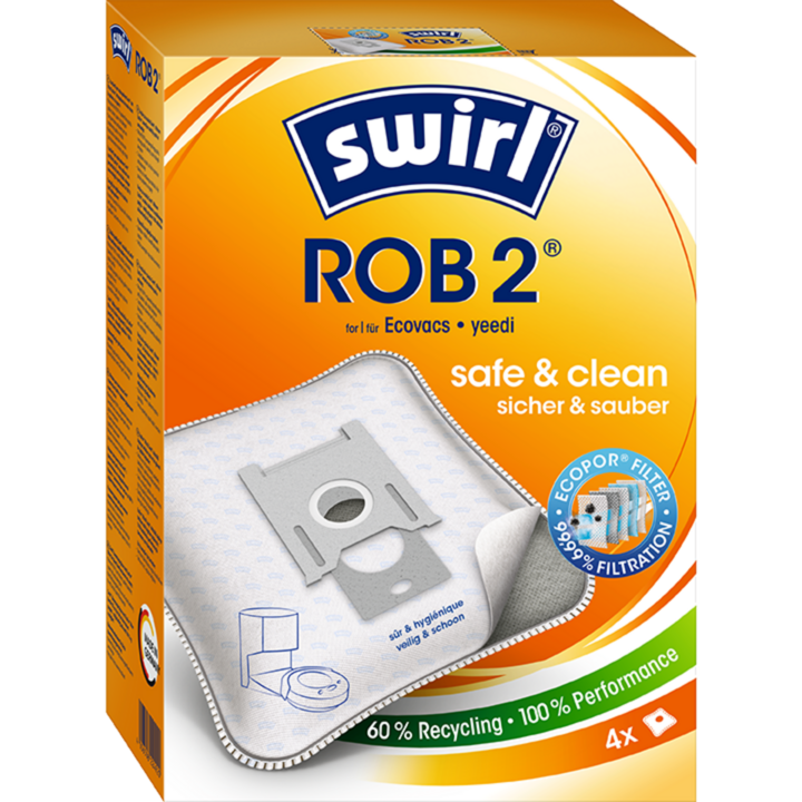 Swirl Staubsaugerbeutel ROB 2 EcoPor , Ecovacs/Yeedi