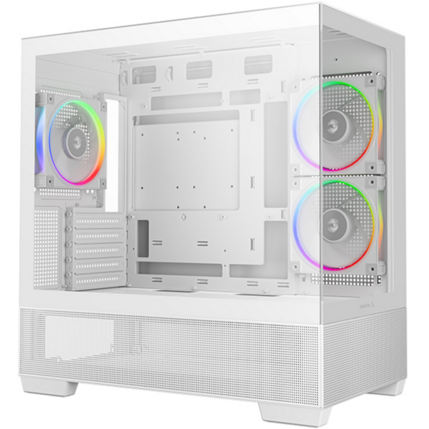 DeepCool CG380 3F Tower-Gehäuse, weiß, Temepered Glass x 2