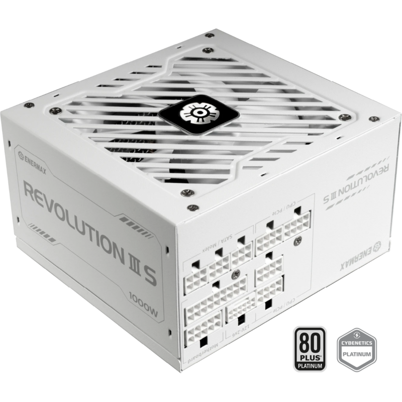 Enermax REVOLUTION III S 1000W PC-Netzteil, weiß, 1x 12-Pin High Power GPU, 4x