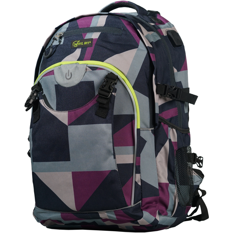 Schildkröt Wheel Bee Generation Z - PUZZLE Rucksack, violett, LED, 30 Liter
