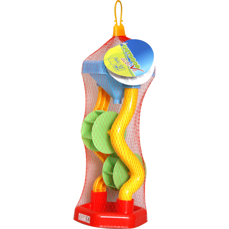 Outdoor active Sandmühle mit zwei Rädern Höhe 27,4 Zentimeter Sandspielzeug