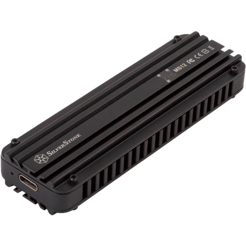 SilverStone SST-MS12 Laufwerksgehäuse, schwarz