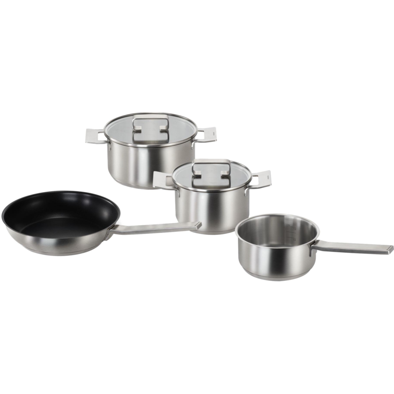 Siemens Topf-Set HZ9SE040, edelstahl, 4-teilig, für Induktion