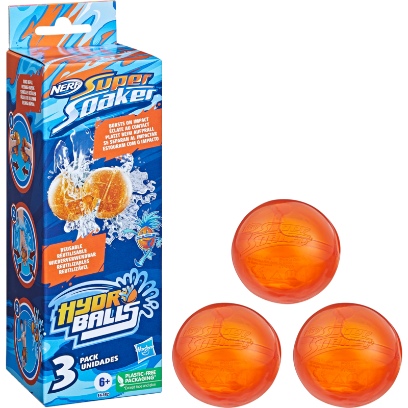 Hasbro Nerf Super Soaker Hydro Balls 3er-Pack Wasserspielzeug