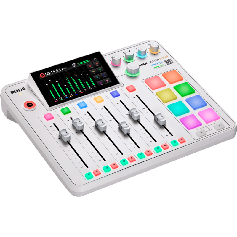 Rode Microphones RØDECaster Pro II Mischpult, weiß, USB-C, Klinke, XLR