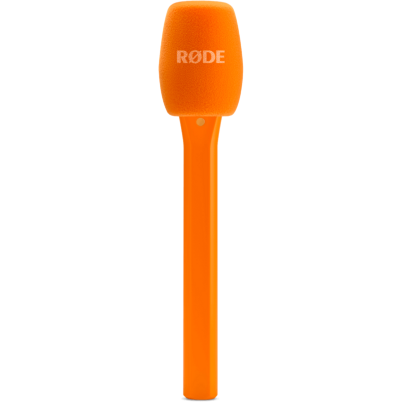 Rode Microphones Interview Micro Mikrofon, orange, Handadapter für Rode