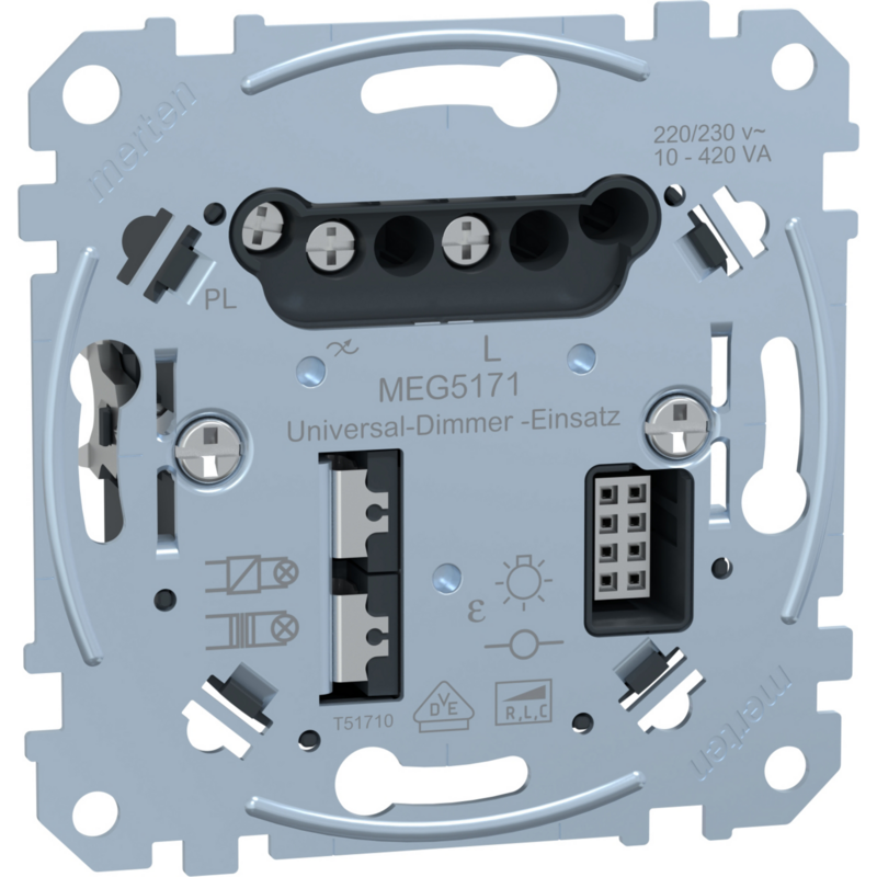 Merten Universal-Dimmer-Einsatz Typ MEG5171-0000 für ohmsche, induktive und