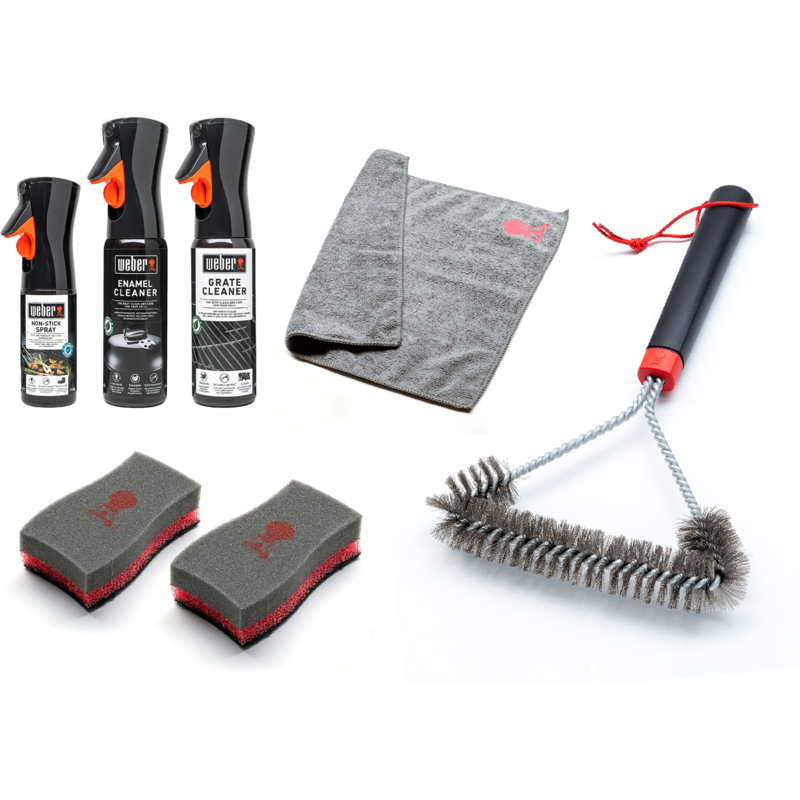 Weber Reinigungs-Set für Holzkohlegrills Reinigungsmittel, 7-teilig