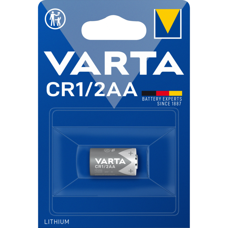 VARTA Electronics CR1/2 AA Batterie, 1 Stück, CR1/2 AA
