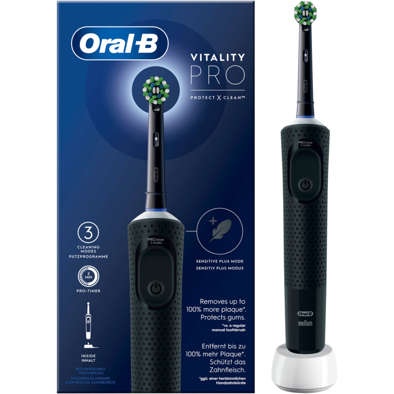 Oral-B Oral-B Vitality Pro D103 Elektrische Zahnbürste, schwarz, Black