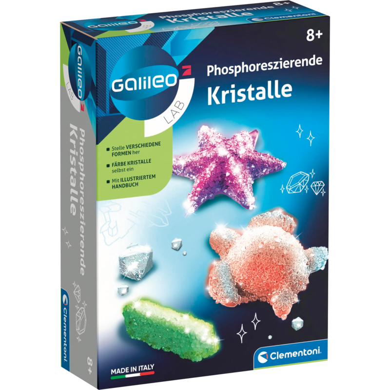 Clementoni Galileo Lab Phosphoreszierende Kristalle Experimentierkasten