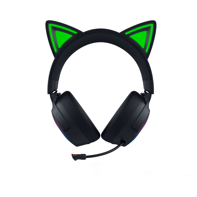 Razer Kraken Kitty V3 Pro Gaming-Headset, schwarz, Bluetooth, USB-Dongle
