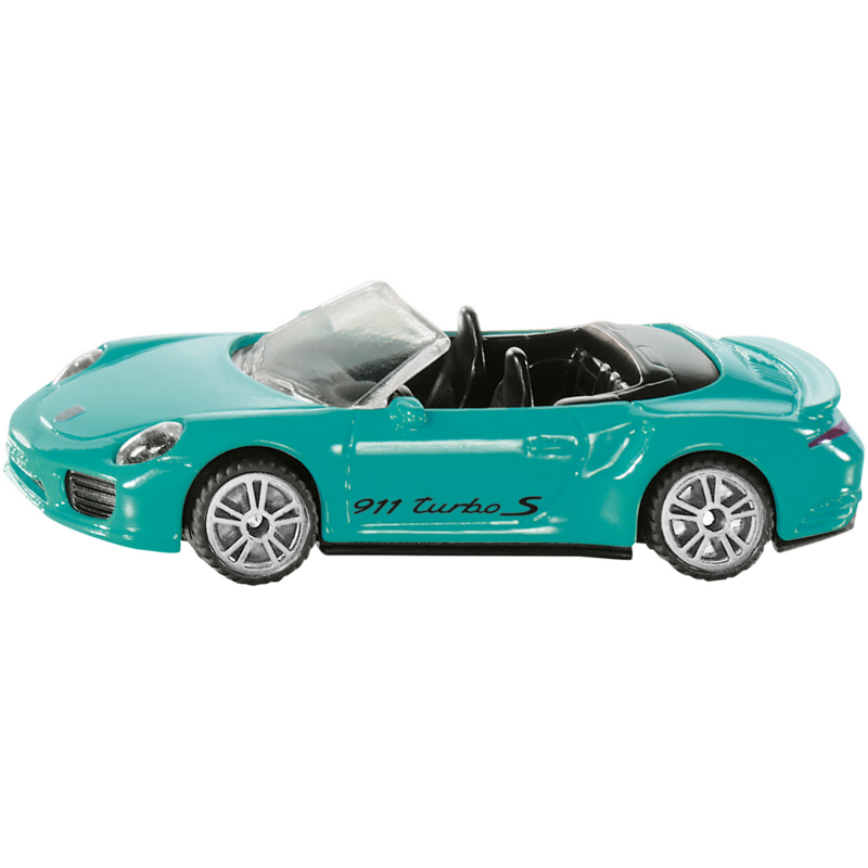 SIKU Porsche 911 Turbo S Cabriolet Modellfahrzeug, türkis/schwarz