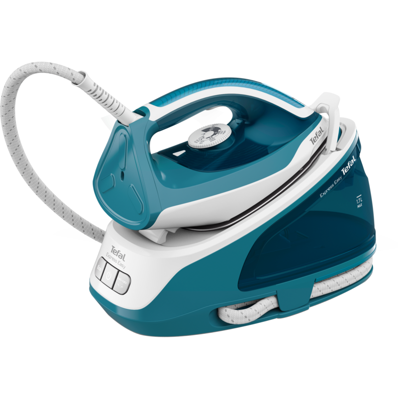 Tefal Express Easy SV 6131 Dampfbügelstation, weiß/türkis