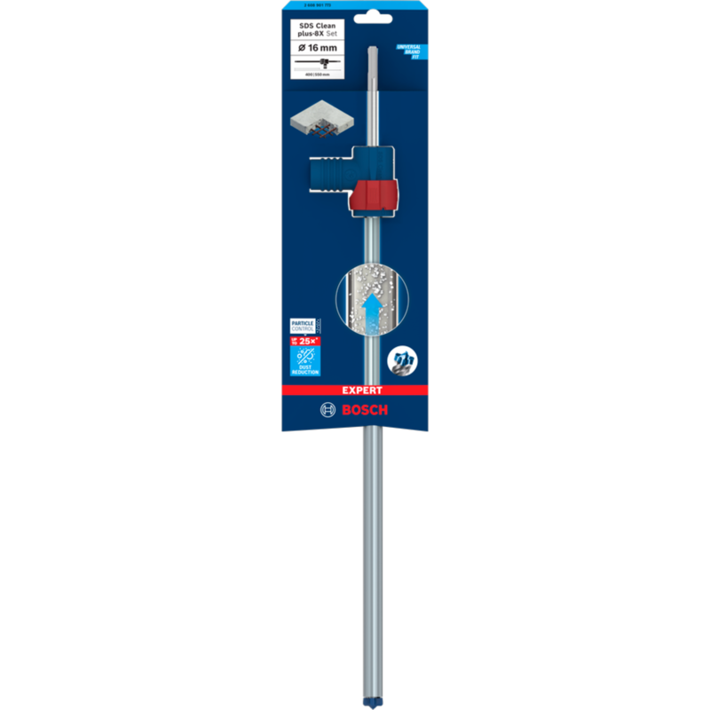 Bosch Professional EXPERT Hammerbohrer SDS Clean plus-8X Set, Ø 16mm Bohrer