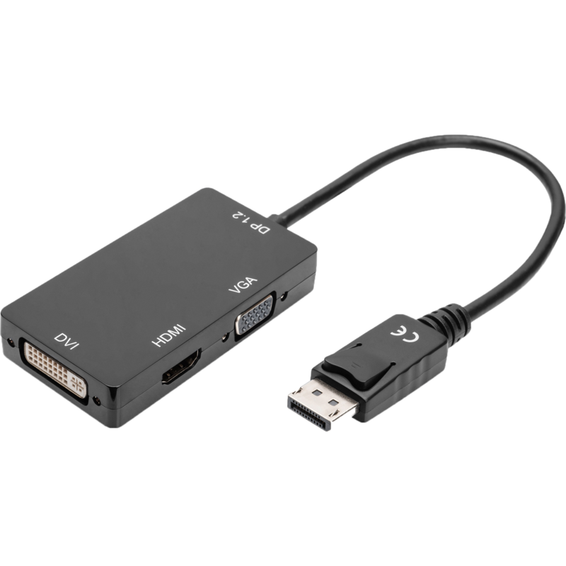 Digitus 3in1 Adapter/Konverter DisplayPort > DisplayPort + HDMI + DVI + VGA