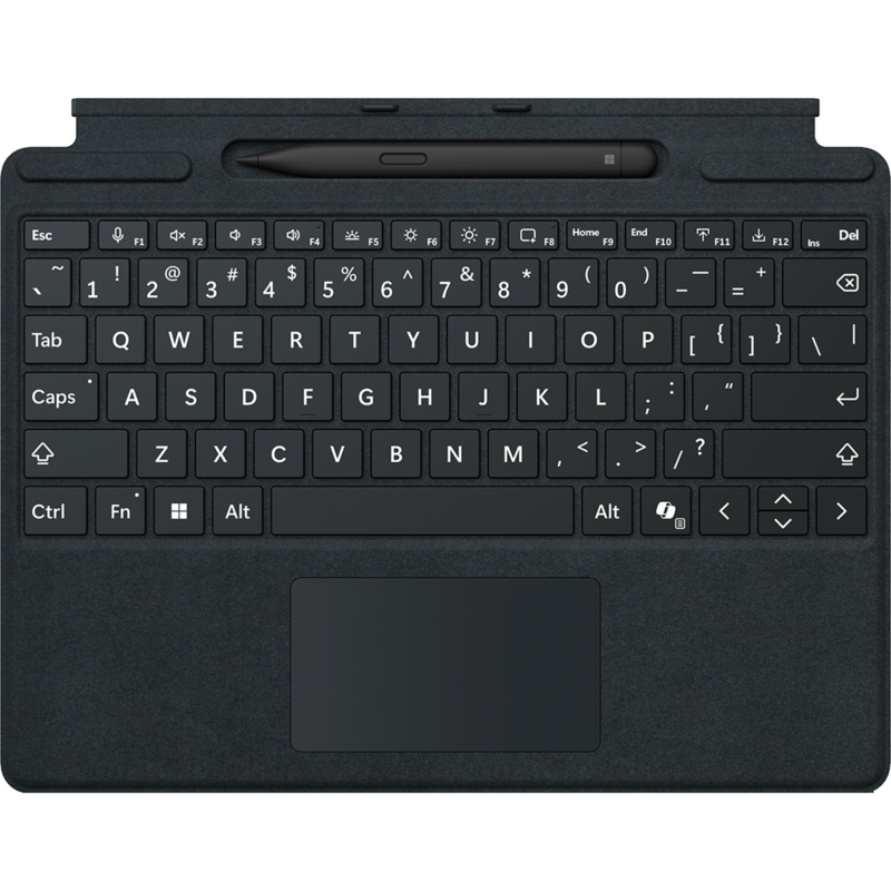 Microsoft Surface Pro Keyboard mit Slim Pen Tastatur, schwarz, für Surface Pro
