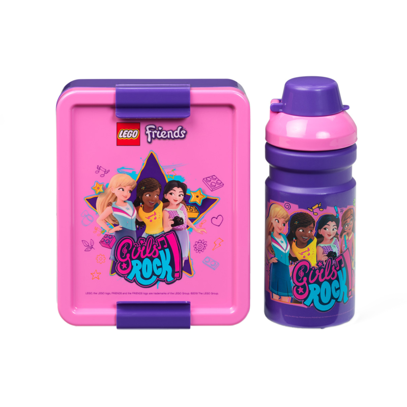 Room Copenhagen LEGO Lunch-Box Set Friends, lila/pink, 2-teilig, mit