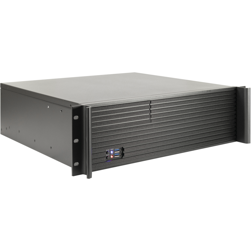 Inter-Tech IPC 3U-K-340L Server-Gehäuse, schwarz, 3 Höheneinheiten