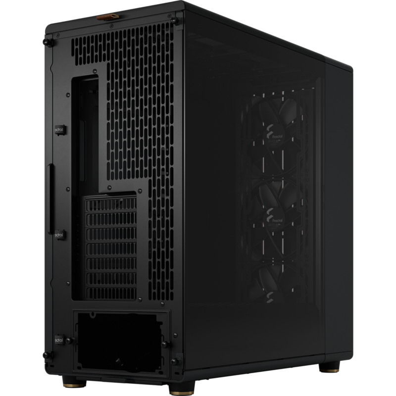 Fractal Design North XL RC Charcoal Black TG Dark Tower-Gehäuse, schwarz/holz, Gebraucht