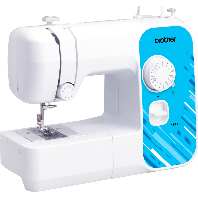 Brother Mechanische Nähmaschine X14S, weiß/hellblau