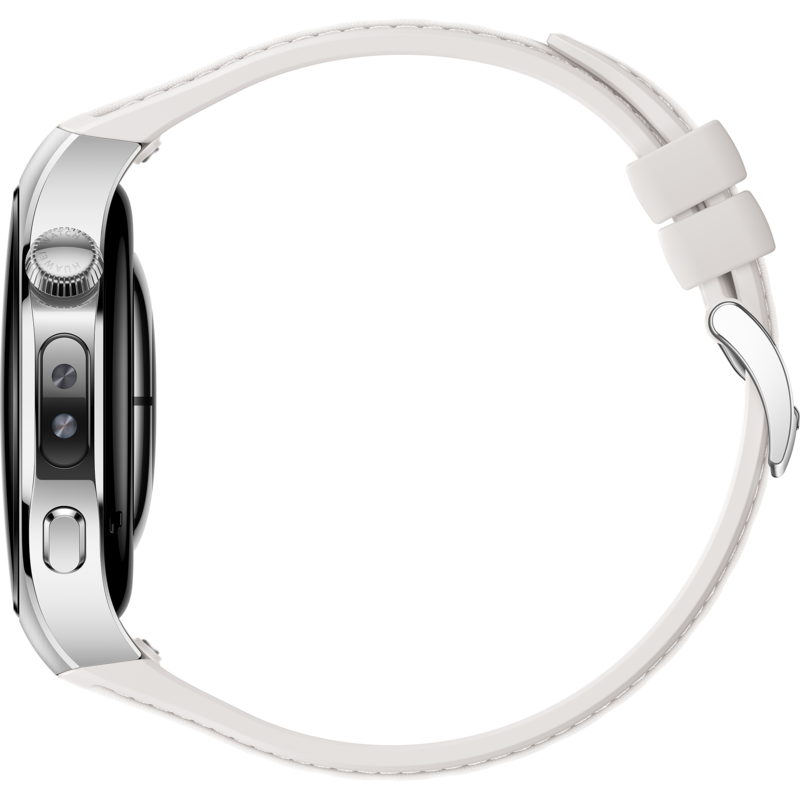 Huawei Watch 5 42mm (Soc-L19L) Smartwatch, silber/weiß, Komposit-Armband in