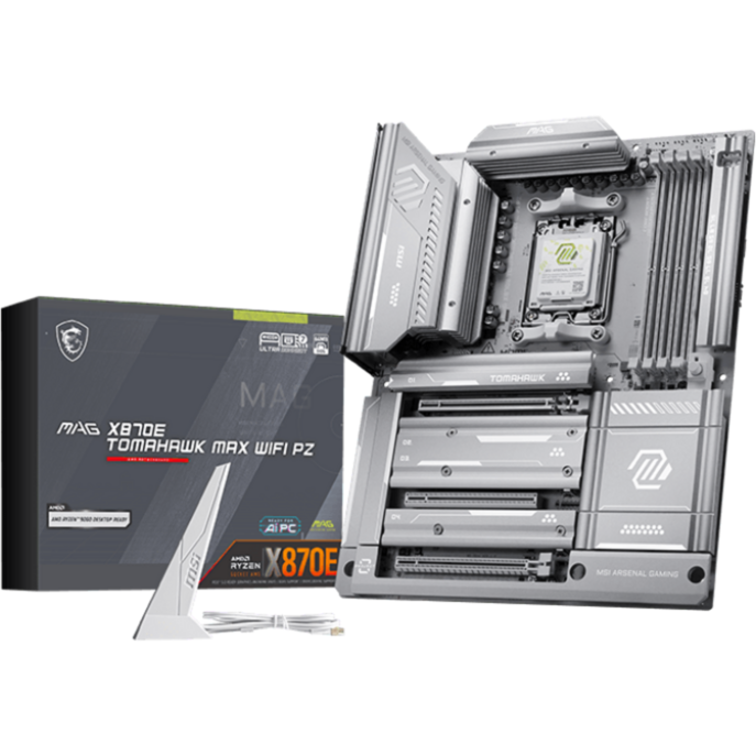 MSI MAG X870E TOMAHAWK MAX WIFI PZ Mainboard, weiß, Gebraucht