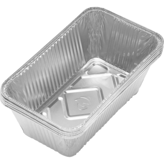 Napoleon Alu-Fettauffangschalen für Plancha Grill Tropfschale, silber, 5 Stück