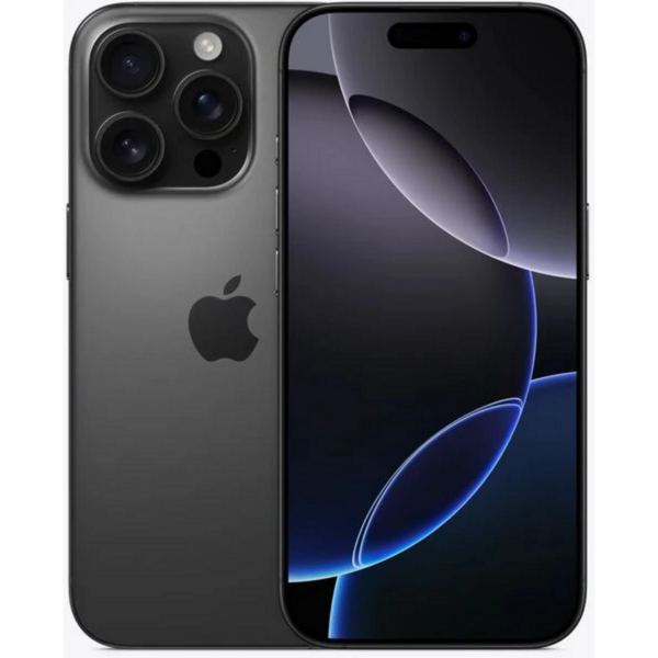 Apple iPhone 16 Pro 256GB Generalüberholt Handy, schwarz, Titan Schwarz, iOS, Generalüberholt