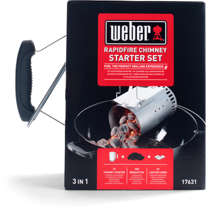 Weber Anzünd-Set 17631, Kamin, Briketts, Zündwürfel Anzündhilfen