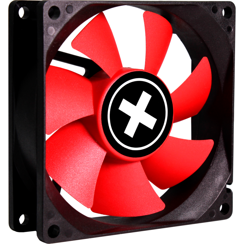 Xilence Performance C PWM Serie 80x80x25 Gehäuselüfter, schwarz/rot