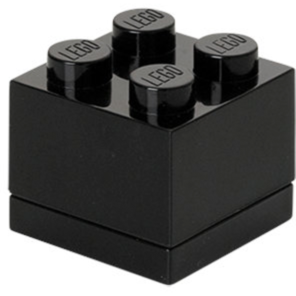 Room Copenhagen LEGO Mini Box 4 Lunch-Box, schwarz