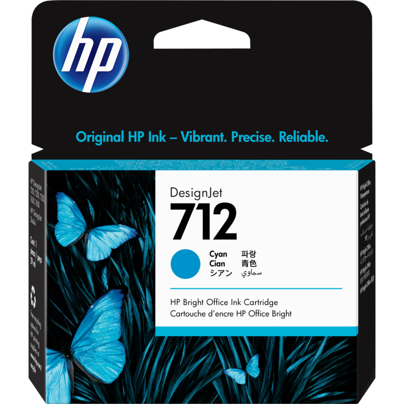 HP Tinte cyan Nr. 712 (3ED67A)
