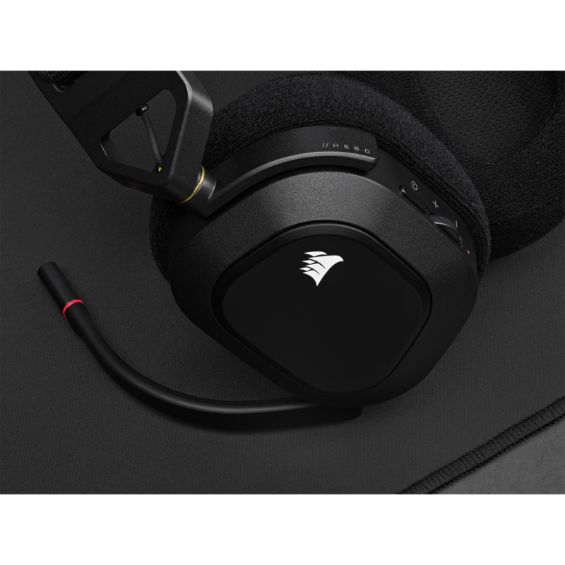 Corsair HS80 RGB Wireless Headset Gaming-Headset, schwarz, USB, Gebraucht