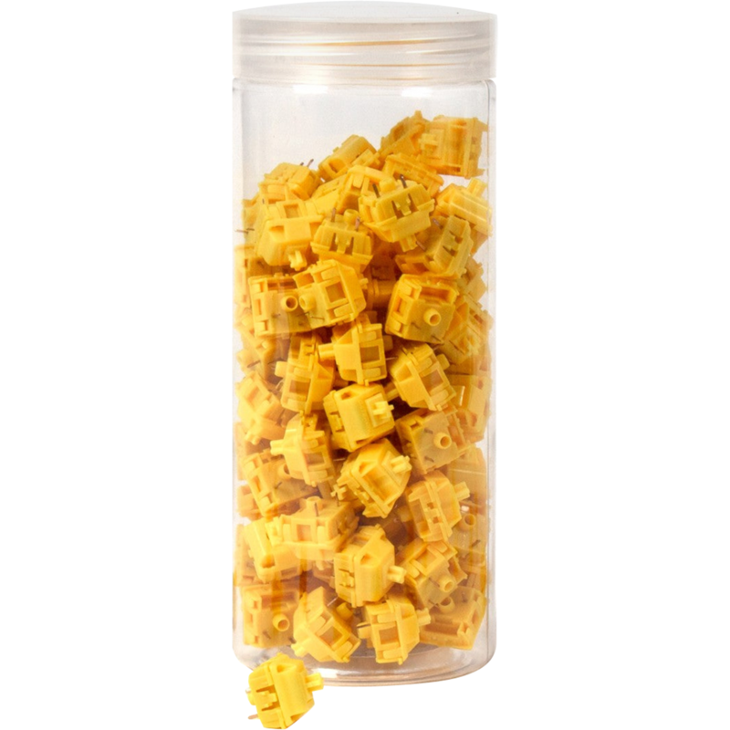 Keychron Gateron Cap V2 Golden-Yellow Switch-Set Tastenschalter, gelb, 110 Stück